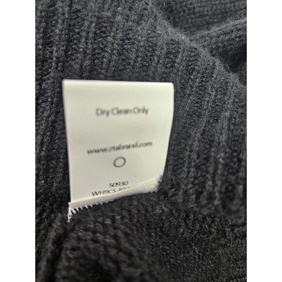 New RtA Emma Pullover Black Cashmere Sweater Womens XS Distressed Edges - Picture 9 of 9